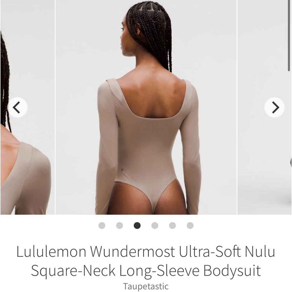 2 for $40//NWT lululemon Taupetastic Long-Sleeve Bodysuit - Picture 2 of 7